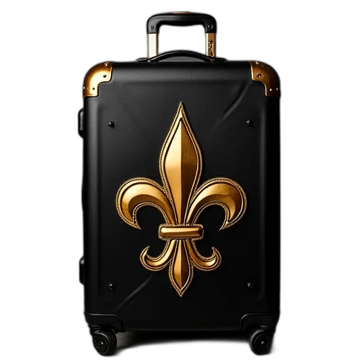 concept art, black, gold, luggage transparent PNG cut-out