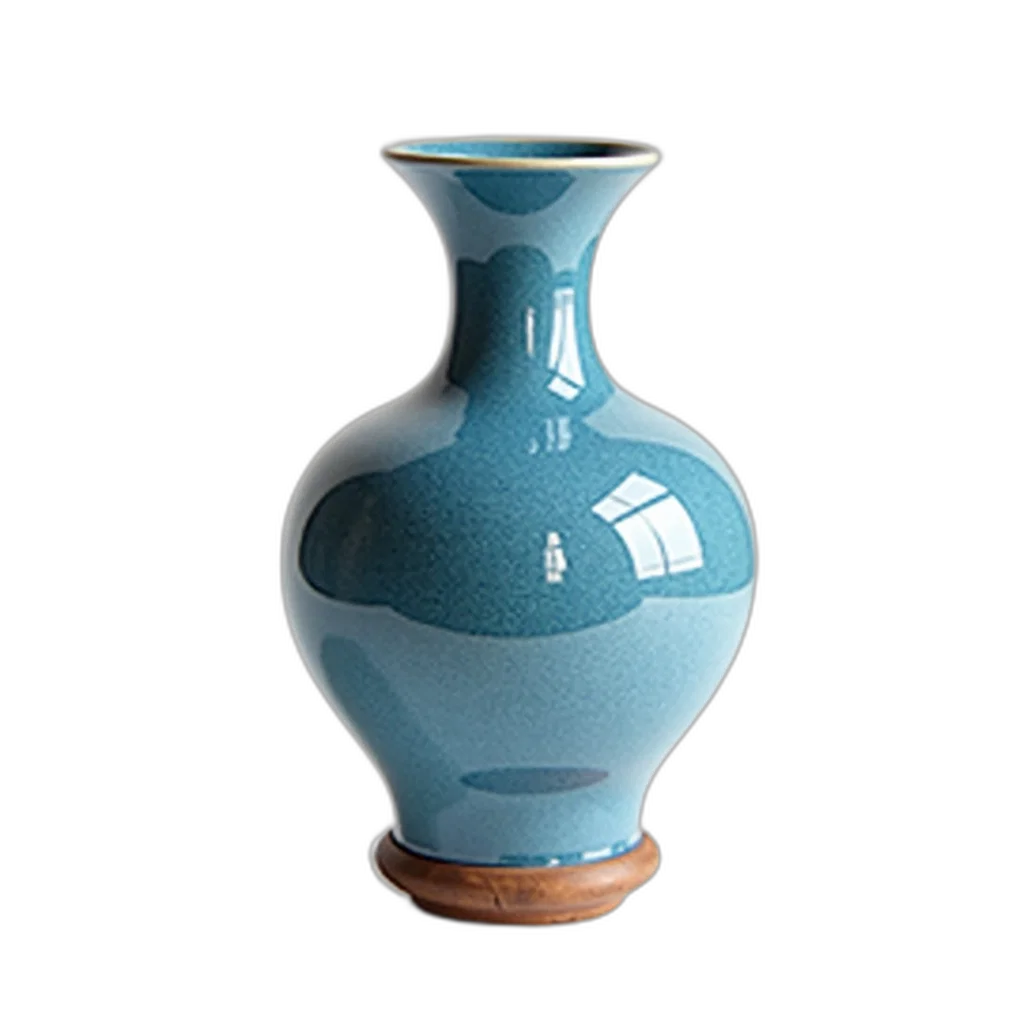 bottle, jewelry, 3d render, photorealistic, concept art, oil painting, blue, ceramic transparent PNG cut-out