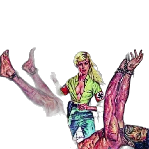 comic book art, concept art, cyberpunk, watercolor, fire, underwater, neon lights, outer space transparent PNG cut-out