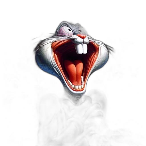 creature, face, animal, mask, concept art, 3d render, photorealistic, cartoon transparent PNG cut-out
