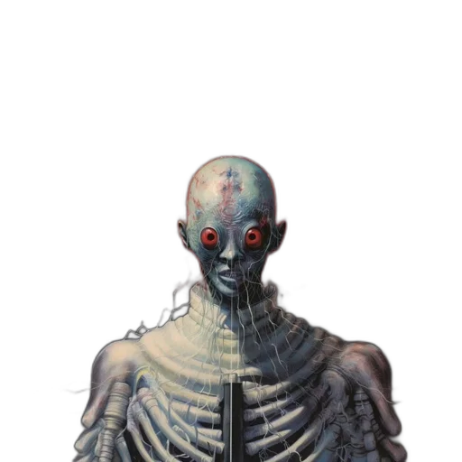 robot, creature, mask, face, concept art, fantasy art, comic book art, 3d render transparent PNG cut-out