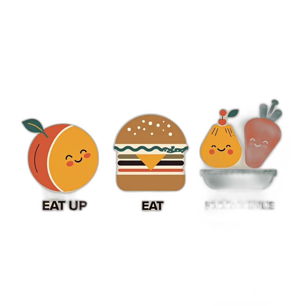 food, pixel art, concept art, 3d render, monochrome, neon, dark, second transparent PNG cut-out