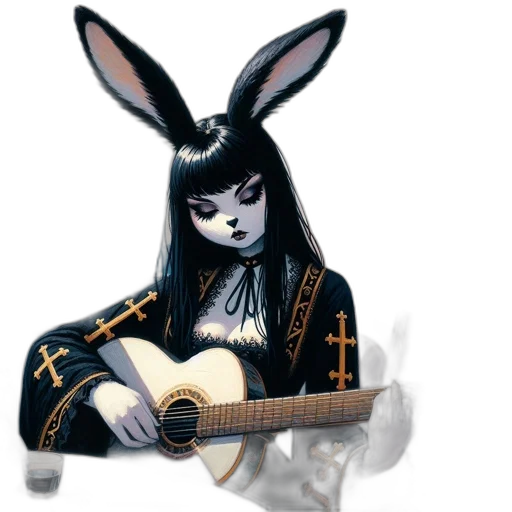 mask, animal, fantasy art, concept art, cartoon, anime, woman, gothic transparent PNG cut-out