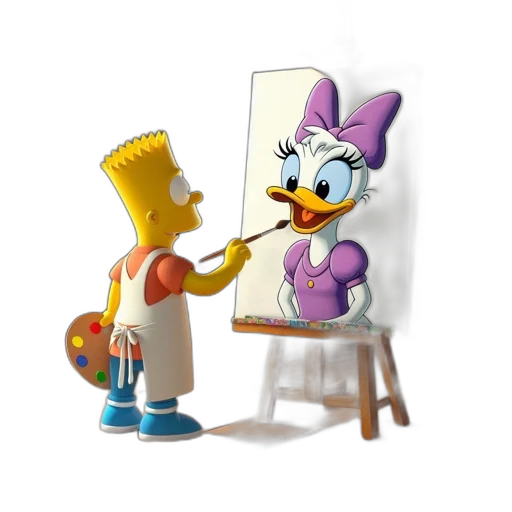 animal, robot, furniture, face, cartoon, concept art, oil painting, photorealistic transparent PNG cut-out