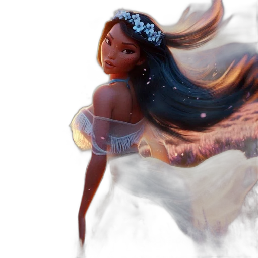 dress, concept art, fantasy art, 3d render, photorealistic, fire, underwater, pastel transparent PNG cut-out