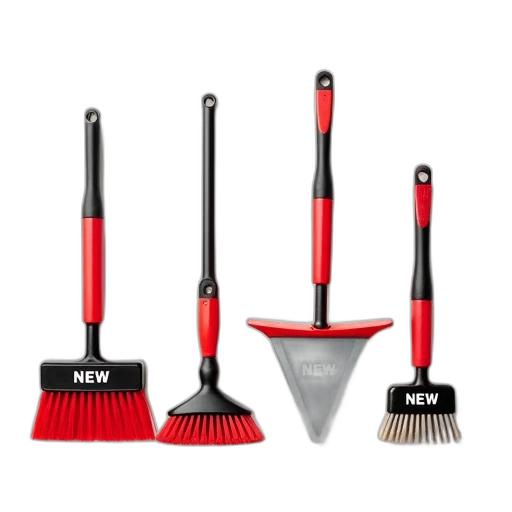 second, image, shows, same, set, cleaning, tools, new transparent PNG cut-out