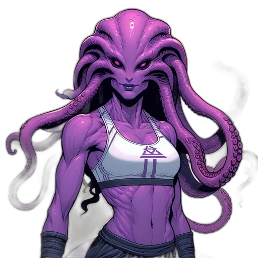 creature, staff, concept art, fantasy art, cyberpunk, comic book art, outer space, anthropomorphic transparent PNG cut-out