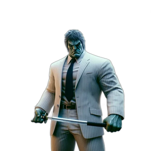 jacket, robot, mask, staff, concept art, 3d render, comic book art, photorealistic transparent PNG cut-out