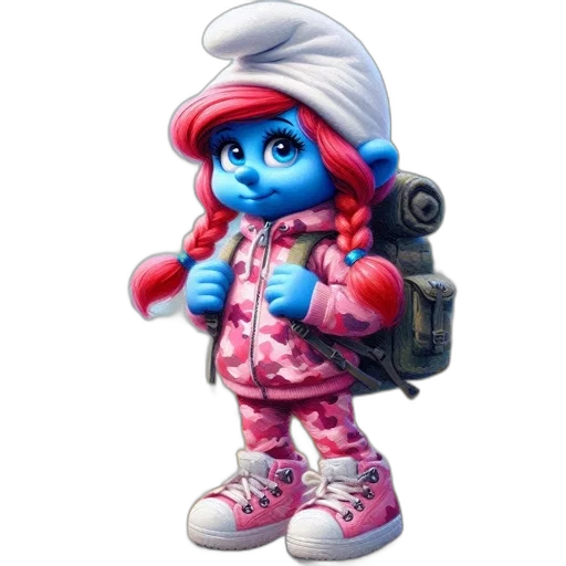 staff, robot, concept art, 3d render, vaporwave, photorealistic, blue, blue-skinned transparent PNG cut-out
