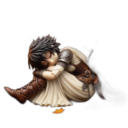 dragon, staff, fantasy art, concept art, 3d render, pixel art, earth tones, intricate transparent PNG cut-out