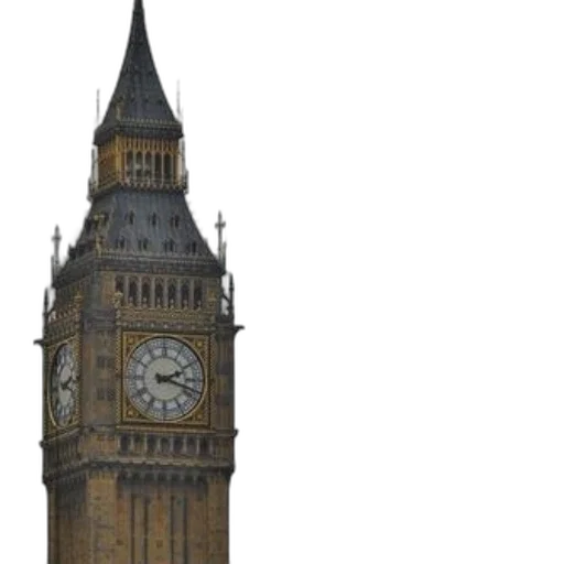 building, staff, 3d render, photorealistic, close-up, clock, tower, big transparent PNG cut-out