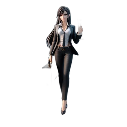 staff, jacket, 3d render, concept art, fantasy art, cartoon, monochrome, dark transparent PNG cut-out