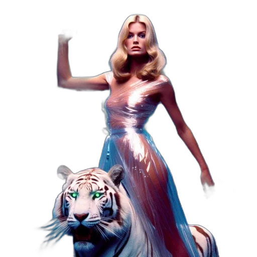 creature, dress, animal, concept art, fantasy art, comic book art, photorealistic, woman transparent PNG cut-out