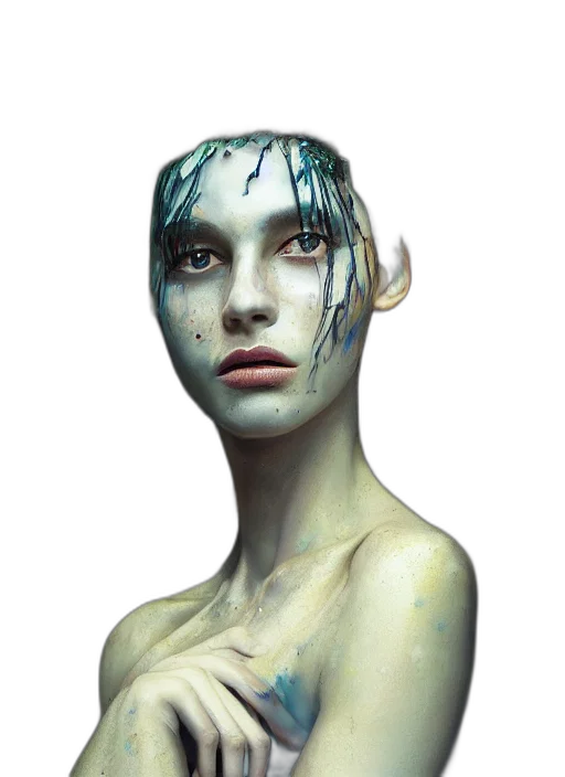 face, mask, creature, crown transparent PNG cut-out