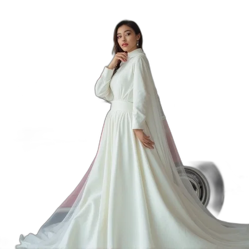 dress, photorealistic, 3d render, concept art transparent PNG cut-out