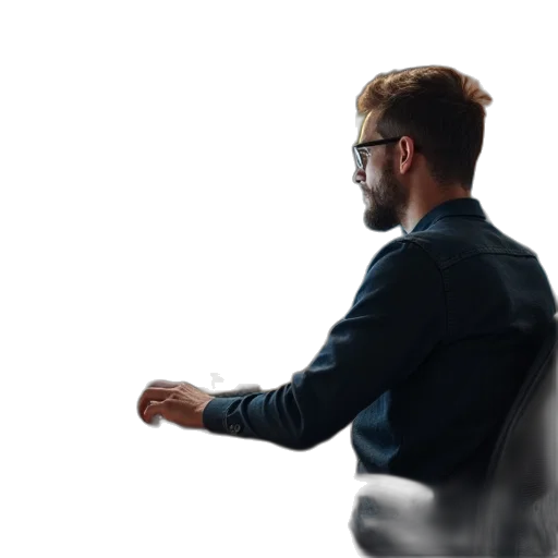 staff, jacket, furniture, 3d render transparent PNG cut-out