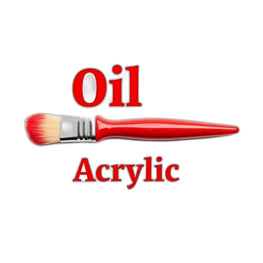 photorealistic, red, paintbrush, white, bristle, tip, displayed, against transparent PNG cut-out