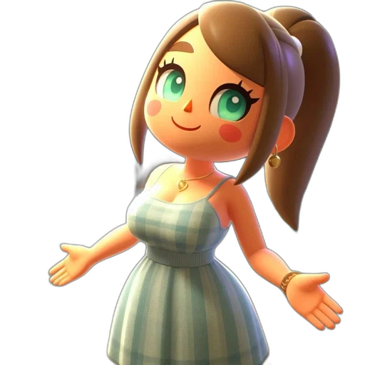 dress, staff, face, 3d render, concept art, cartoon, photorealistic, animated transparent PNG cut-out