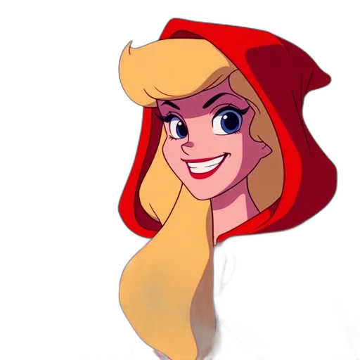 hat, crown, dress, face, cartoon, concept art, 3d render, fantasy art transparent PNG cut-out