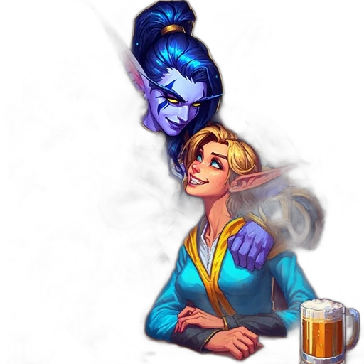 staff, crown, jewelry, pixel art, concept art, fantasy art, vaporwave, underwater transparent PNG cut-out