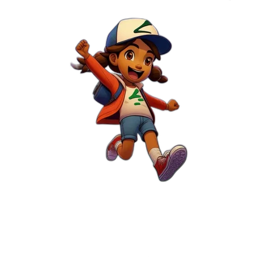 hat, staff, 3d render, pixel art, concept art, cartoon, autumnal, forest transparent PNG cut-out