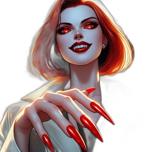 jewelry, face, comic book art, concept art, fantasy art, cartoon, neon lights, fire transparent PNG cut-out