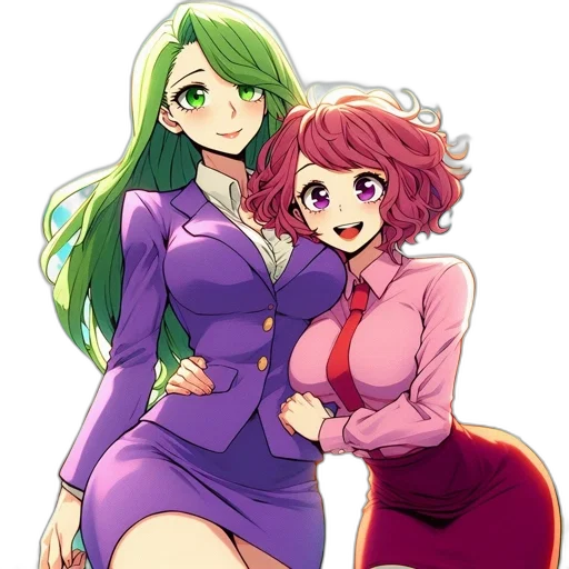 dress, staff, anime, pixel art, concept art, cartoon, green, colorful transparent PNG cut-out