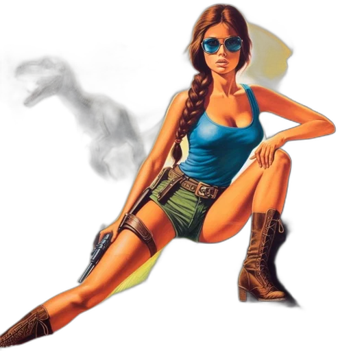 comic book art, concept art, fantasy art, photorealistic, fire, woman, brown, hair transparent PNG cut-out