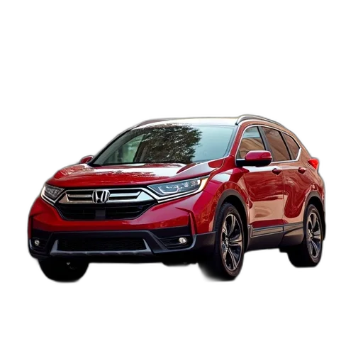car, red, honda, suv transparent PNG cut-out