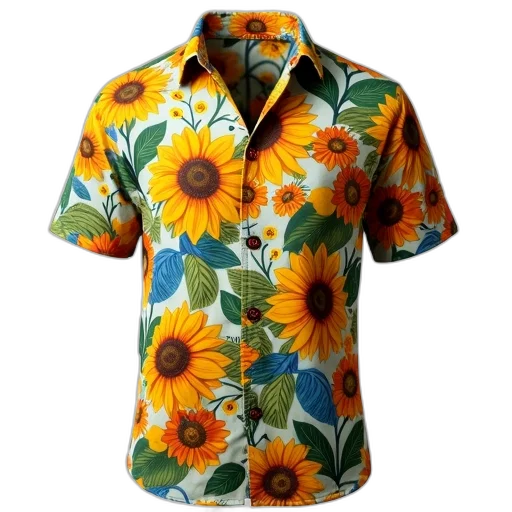jacket, dress, flower, colorful, short-sleeved, shirt, floral, pattern transparent PNG cut-out