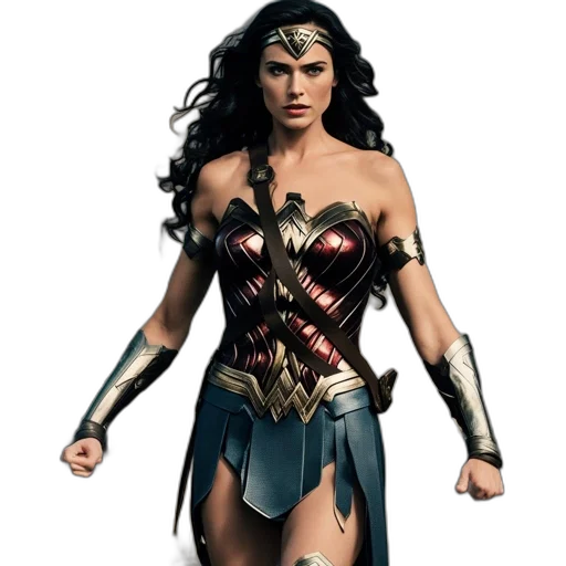jewelry, comic book art, concept art, individual, portrayed, wonder, woman, clad transparent PNG cut-out