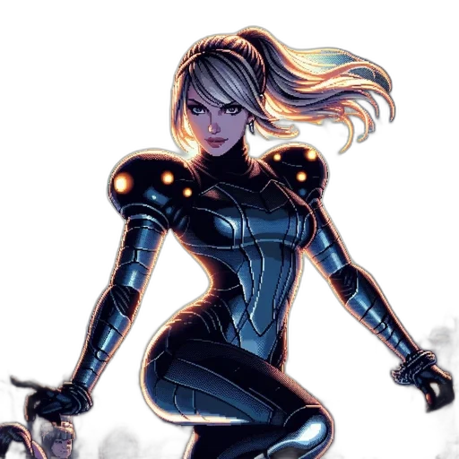 robot, comic book art, concept art, cyberpunk transparent PNG cut-out