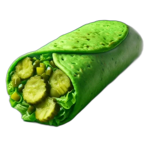 food, weapon, bottle, animal, photorealistic, 3d render, concept art, green transparent PNG cut-out