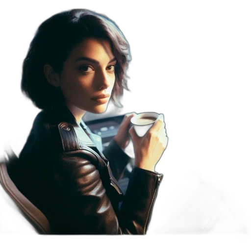 jacket, bottle, weapon, jewelry, concept art, fantasy art, pixel art, comic book art transparent PNG cut-out