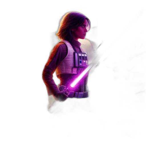 weapon, staff, robot, sword, pixel art, concept art, 3d render, cyberpunk transparent PNG cut-out