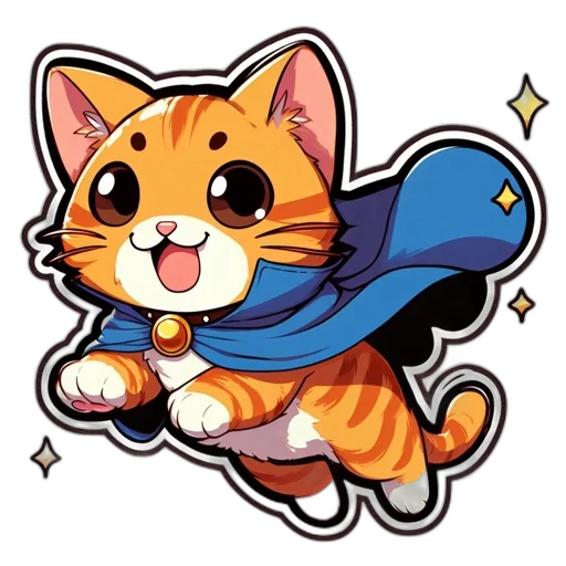 staff, pixel art, anime, concept art, fantasy art, stylized, animated, cat transparent PNG cut-out