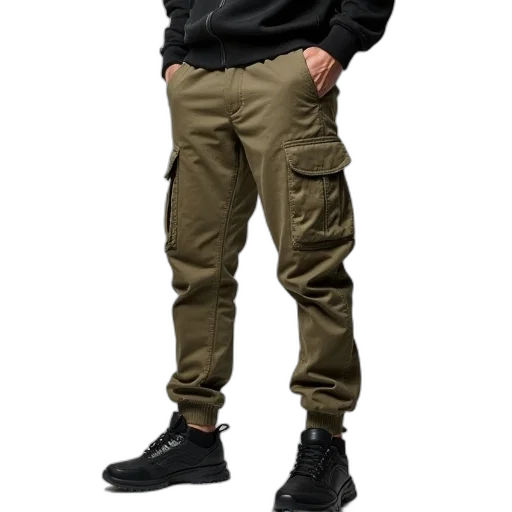 jacket, staff, 3d render, photorealistic, concept art, earth tones, dark, monochrome transparent PNG cut-out