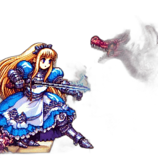dragon, weapon, sword, dress, concept art, watercolor, pixel art, fantasy art transparent PNG cut-out