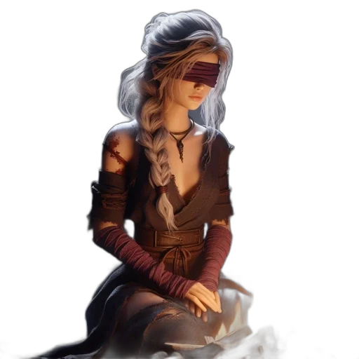 mask, staff, jewelry, jacket, concept art, fantasy art, comic book art, pixel art transparent PNG cut-out
