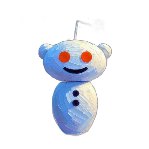 robot, staff, bottle, face, 3d render, pixel art, concept art, snow transparent PNG cut-out