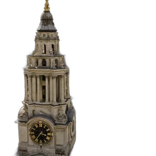 building, 3d render, photorealistic, concept art, clock, tower, roman, numerals transparent PNG cut-out