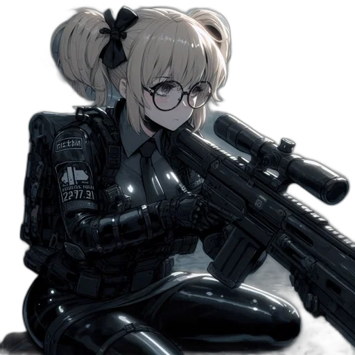 weapon, robot, staff, animal, cyberpunk, anime, concept art, cartoon transparent PNG cut-out