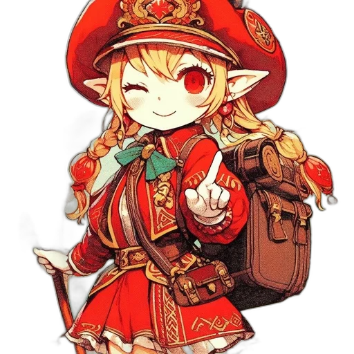 staff, hat, weapon, crown, pixel art, anime, fantasy art, concept art transparent PNG cut-out