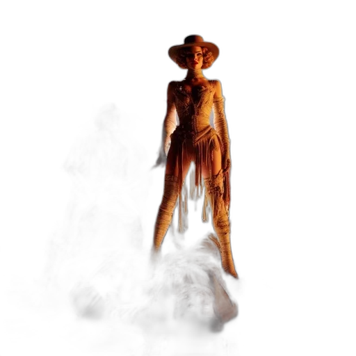 dress, staff, creature, animal, concept art, fantasy art, 3d render, photorealistic transparent PNG cut-out