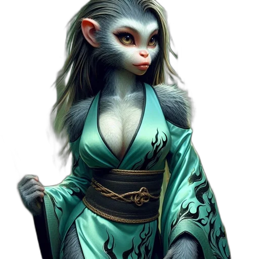 dragon, dress, staff, creature, fantasy art, concept art, 3d render, photorealistic transparent PNG cut-out