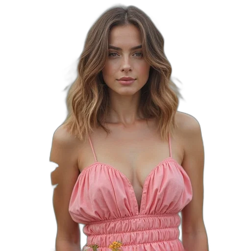 dress, jacket, photorealistic, pastel transparent PNG cut-out