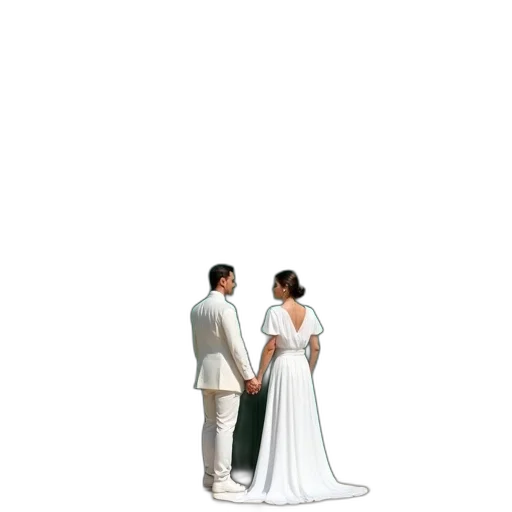 dress, jewelry, crown, staff transparent PNG cut-out
