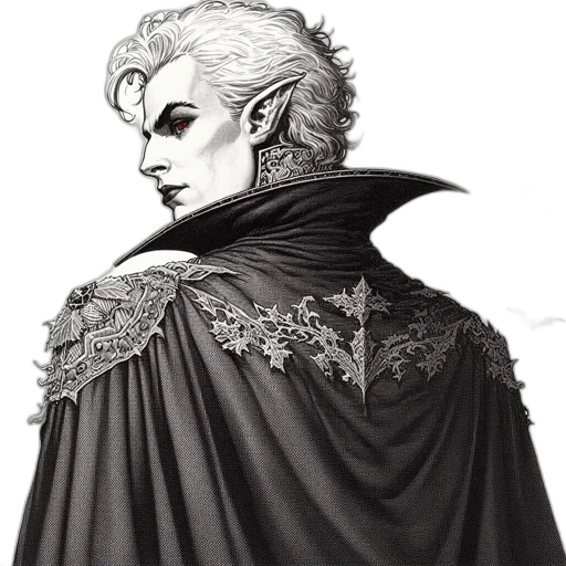 jacket, staff, crown, face, concept art, fantasy art, comic book art, pencil sketch transparent PNG cut-out
