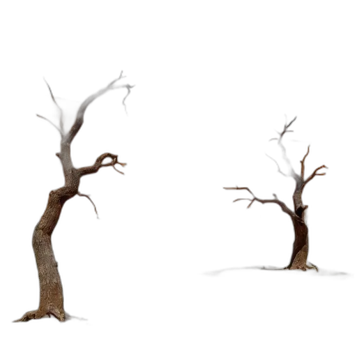 tree, furniture, concept art, 3d render, photorealistic, pixel art, forest, fog transparent PNG cut-out
