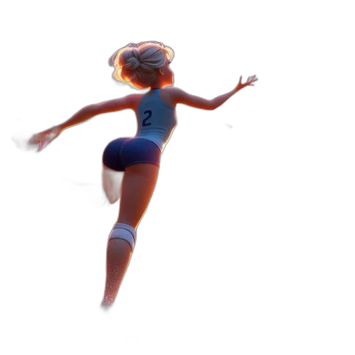 dress, staff, hair, concept art, 3d render, pixel art, fantasy art, underwater transparent PNG cut-out